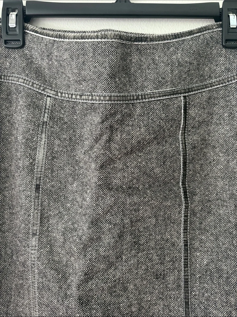 Michael Kors Gray Tweed Wool Blend Pencil Skirt